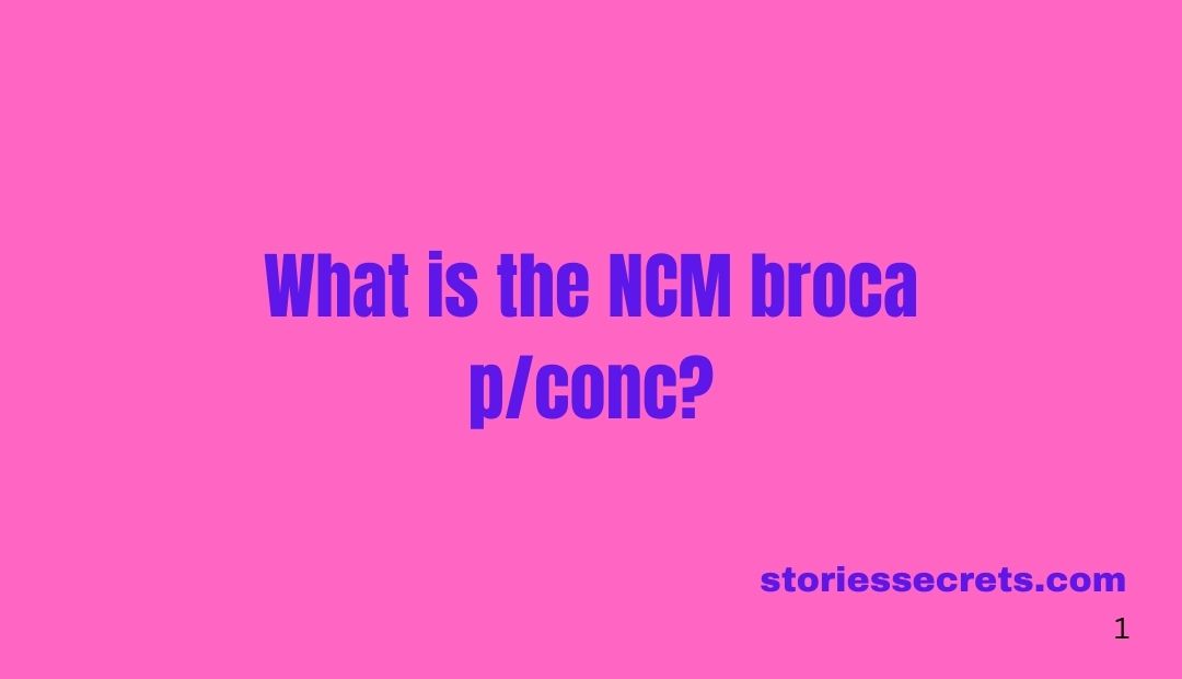 ncm broca p/conc